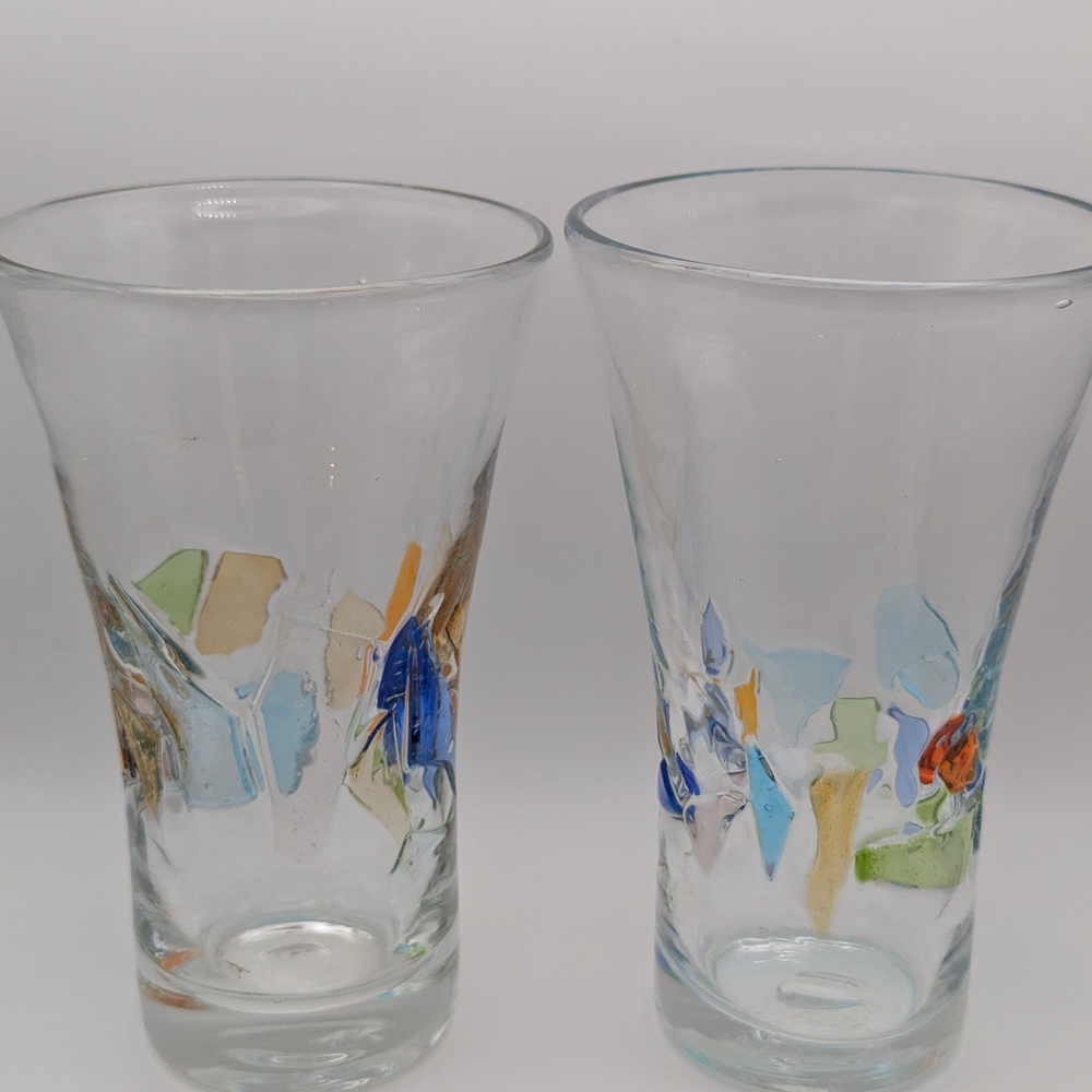 Global AMICI Colorful Glass Mosaic Tumblers (Set Of 2) - Picture 8 of 9